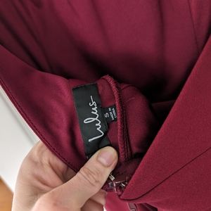 Lulu's Formal Maroon Dress Size Small